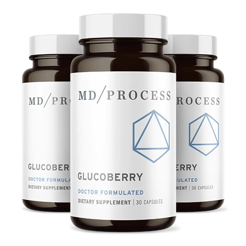 GlucoBerry Blood Sugar Relief Supplement — 3 Bottle / 90 Day Pack