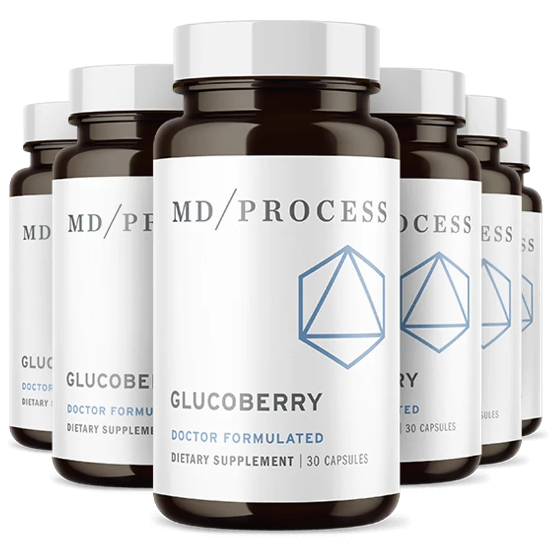 GlucoBerry Blood Sugar Relief Supplement — 6 Bottle / 180 Day Pack